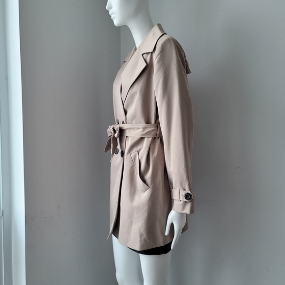 NWT Vero Moda Berta Double-Breasted Trench Coat Jacket XS - Picture 5 of 15
